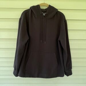 Athleta Women's Black Retroplush Hoodie Sweatshirt Size M